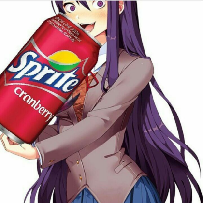 Yuri Enjoying a Fabulous Cranberry Sprite Roblox decal