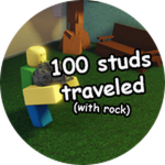 100 studs traveled with the rock