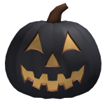 Dark Cardboard Pumpkin