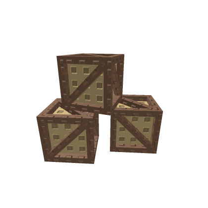Retro Old Roblox Crates Loot Box Chest Pack Decor