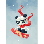 THE#SNOWBOARDINGPANDA