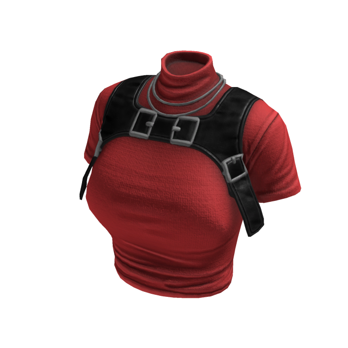  Y2K Stylish Top (Red Black)