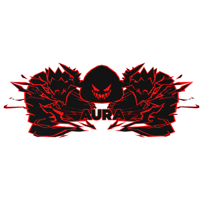 Cartoony Red Hood Aura Dragon Wings Combo