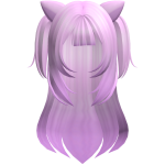 NSO P-Chan pink  kitty neko hair FREE