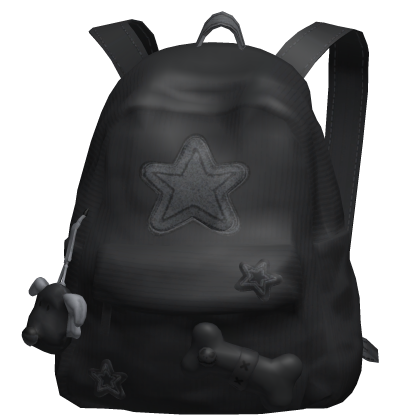 Black Star Y2K Streetwear Backpack