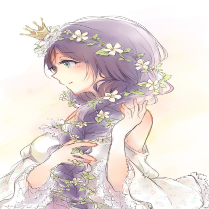 Flower Haired Queen/Princess Anime Girl Roblox decal