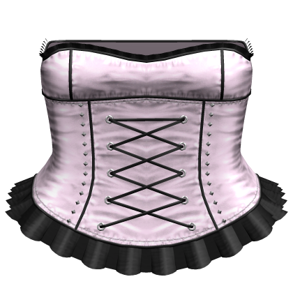 ⊹ Emo Lace Up Corset Mini Dress (Pink)