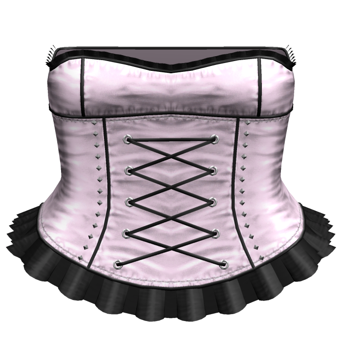 ⊹ Emo Lace Up Corset Mini Dress (Pink)