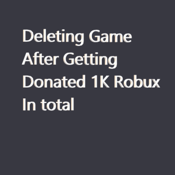 Deleting game after getting donated 