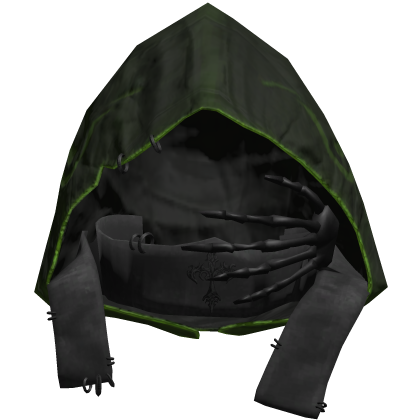 Black Emo Skeleton Cross Grunge Gothic Hood
