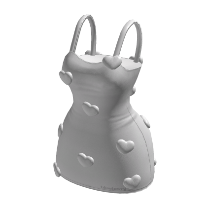 Valentine White Tank Heart Dress BB thumbnail