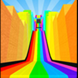 SLIDE DOWN A 9999999999999 MILE RAINBOW SLIDE