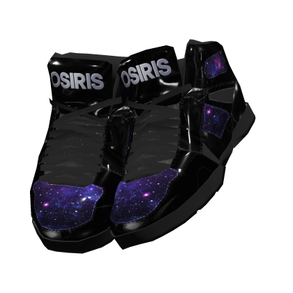 ☆ scene black galaxy print osiris skate shoes 1.0