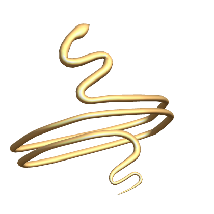 Snake Arm Band Bracelet Gold Metal 