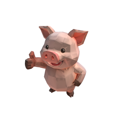 Friendly Pig Character