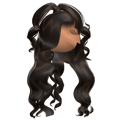 Wavy Silky Curly Sleek Ponytail (Brown) Roblox item