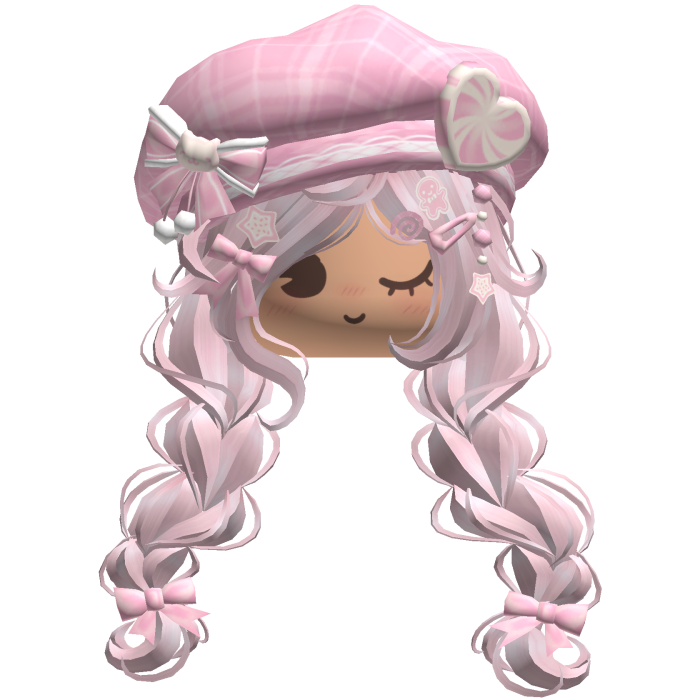 ♡ Christmas Preppy Holiday Braids (Pink)