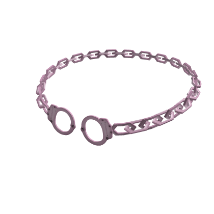 vkei choker handcuffs in pink Roblox item