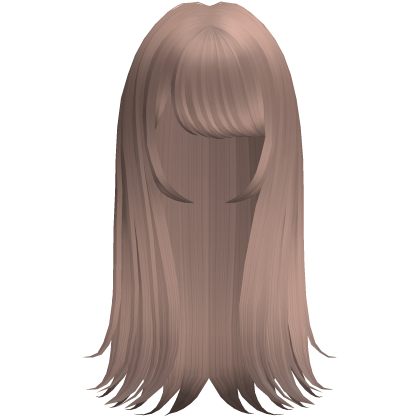 Long Straight Vampire Goth Emo Hair (Light Brown) Roblox item
