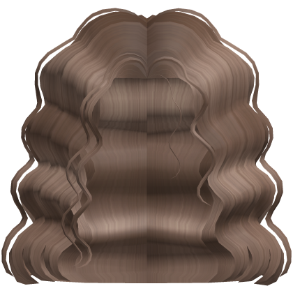 Short Bob Extra Curly Waves Hair in Vintage Brown Roblox item