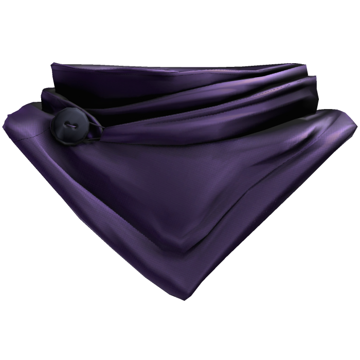 Buttoned Purple Neck Scarf