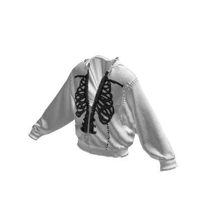 Scene Skeleton Sweater (White) thumbnail