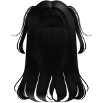 Black Wavy Pigtails Hair