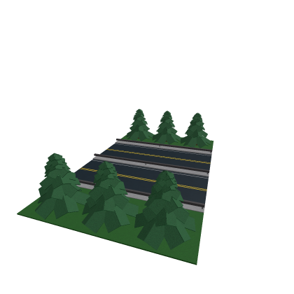 Motorway With Trees