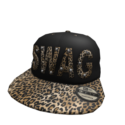 2000s cheetah print SWAG snapback Roblox item