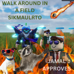 Walking around in a field simulator