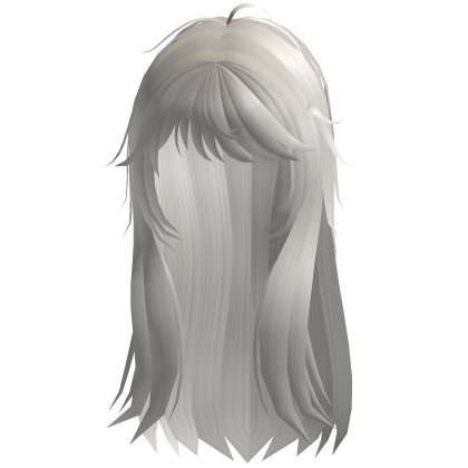 Messy scene y2k long white hair Roblox item