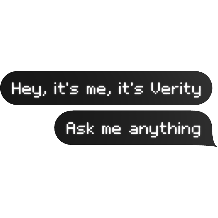 hey its me its verity text