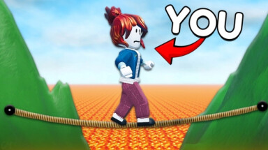 Longest TIGHTROPE Ever Obby 😨