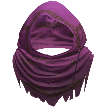 Pink Sorcerer Distressed Rune Hood