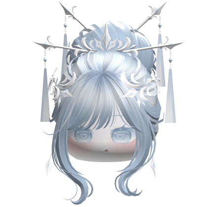 Elegant Traditional Empress Bun (Sky Blue)