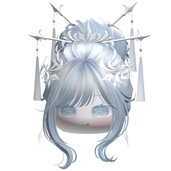 Elegant Traditional Empress Bun (Sky Blue)