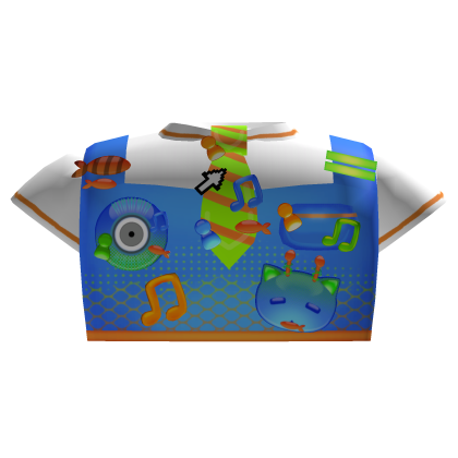 [Frutiger Aero] Cyber Cat Top