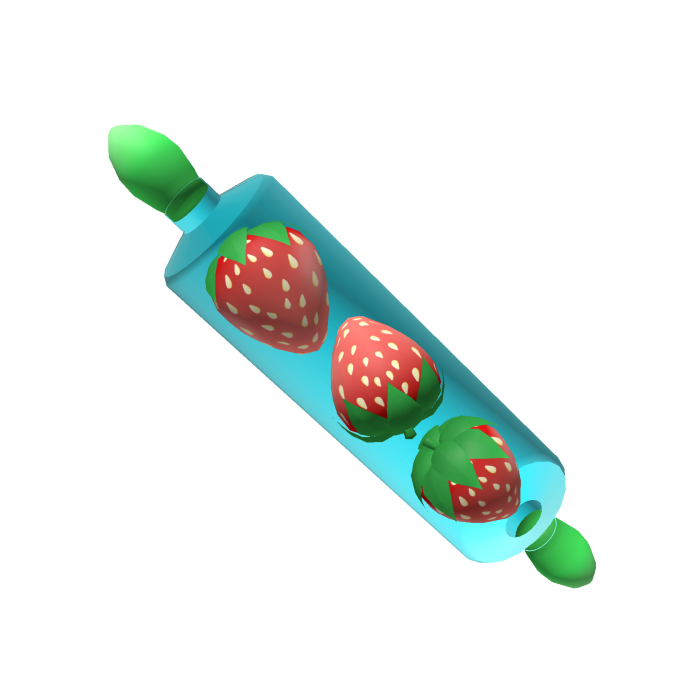 Giant Glass Rolling Pin [Strawberry]