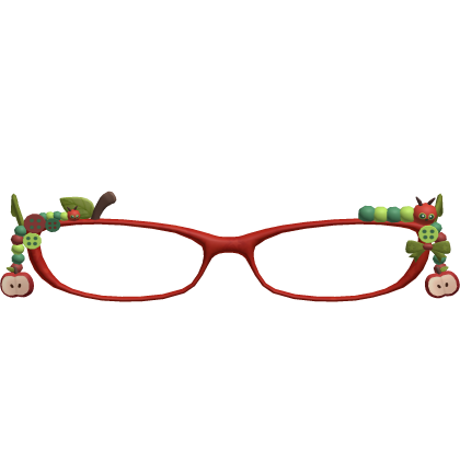 igari catterpillar red green leaf apple glasses 🍎 thumbnail