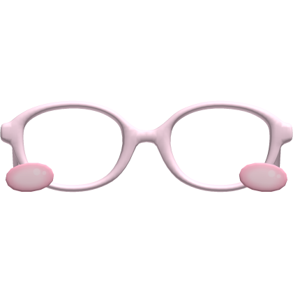  ♡ ꒰ blushing oversized pink kawaii glasses ꒱ ♡