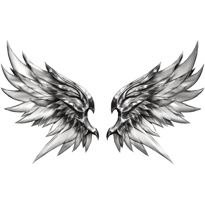 Big Monochrome Transpire Angel Wings