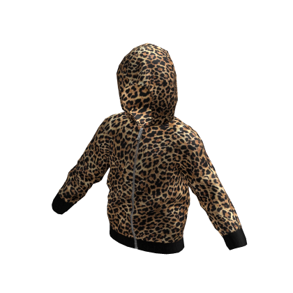 NY Leopard Zipup Hoodie