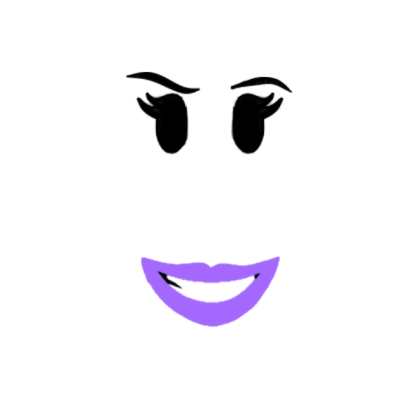 Purple girl face Roblox decal