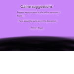 Game suggestions group!