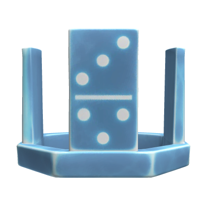 Icy Blue Domino Crown