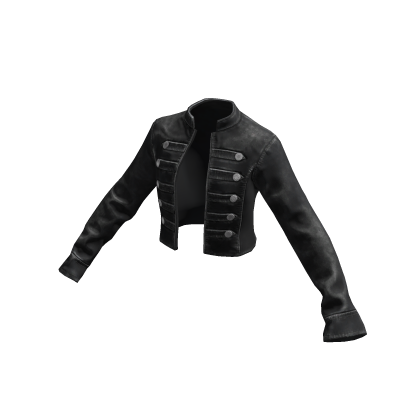 ✨ Napoleon Button Military Jacket (Black)