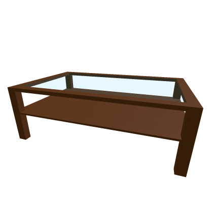 Giant glass coffe table (rectangular)