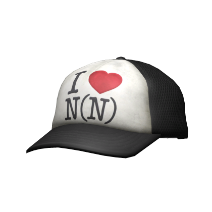 ❤️Trendy Emo "I <3 NUMBER (N)INE" Trucker Hat❤️ Roblox item