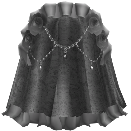 Gray Gothic Rose Dark Jewelry Veil Roblox item