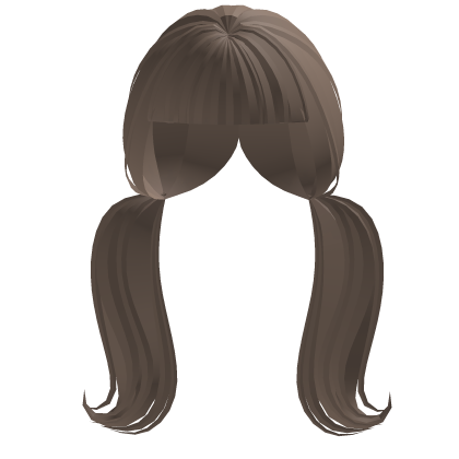 ♡ ꒱ Cute Milk Tea Curved Pigtails